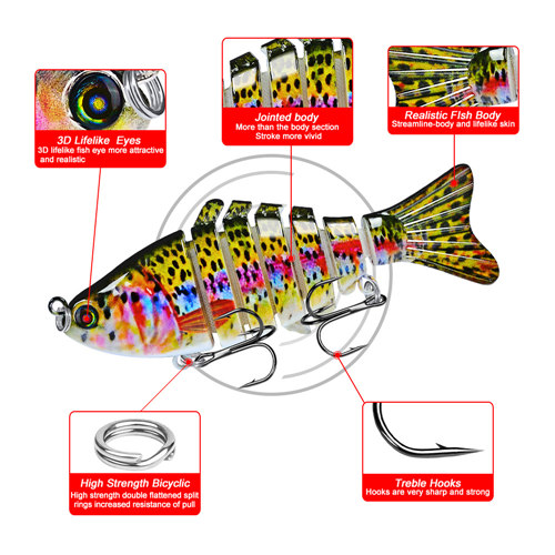 12g/20g 7 Sections Segment Minnow Fishing Lures