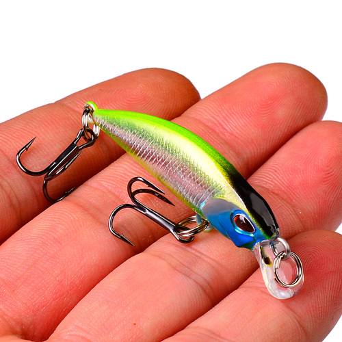 54mm 4.3g Sinking Minnow Fishing Lures with Treble Hooks