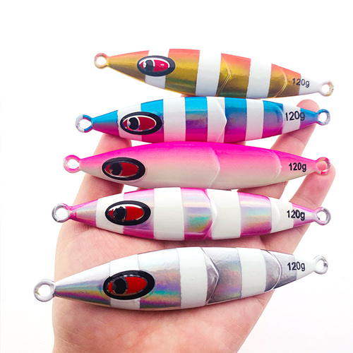 Slow Jigging Lure Sinking Glow Metal Jigs 80g 120g 150g 200g 250g