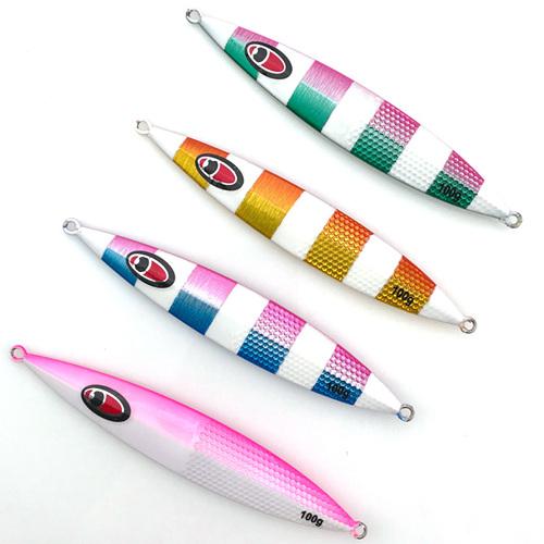 AI-SHOUYU NEW Model Slow Jigging Lure 40g 60g 80g 100g Lead Luminous Head  Lure Hard