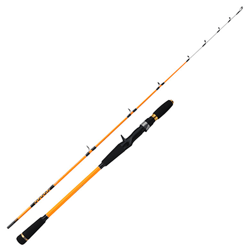 LCJ001 Sea Boat Jigging Fishing Rod1.55M1.7M 2 Sections Carbon Fiber Saltwater Bottom Fishing Rod Spinning