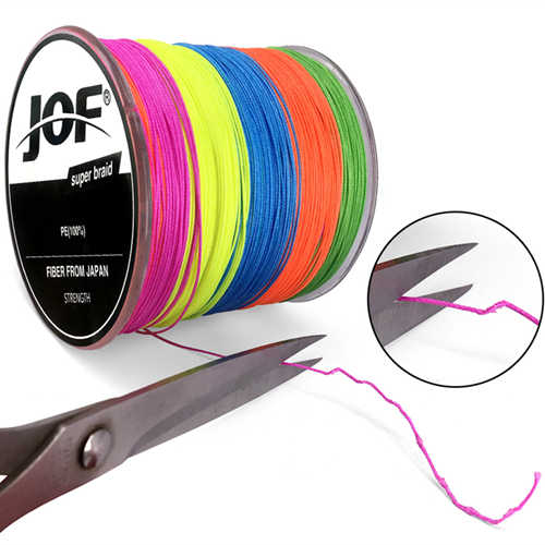 EASYPOO JOF S4 PE Braided Fishing Line 100M 300M 4 Strands