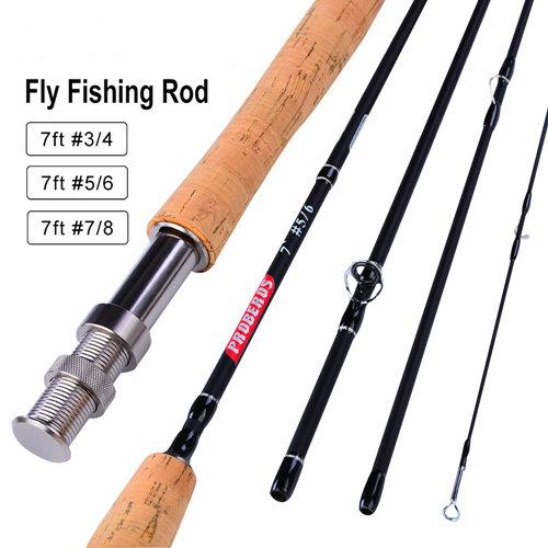 4 Section 7 Feet 2.1M Fly Fishing Rod Cork Handle Rod Fishing Tackle