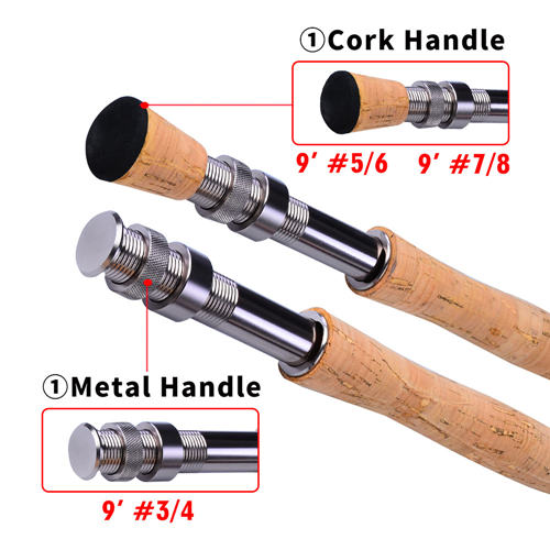 4 Section 9 Feet Fly Fishing Rod UltraLight Fly Fishing Rod :#3/4 #5/6 #7/8  Soft Cork Handle Rod Fishing Tackle