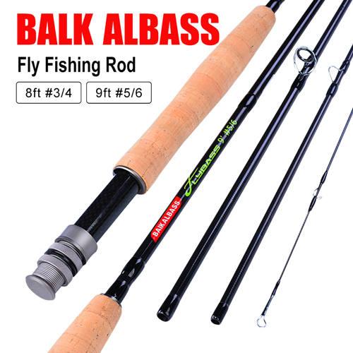 Portable 4 Sections 8 Feet 9 Feet Fly Fishing Rod UltraLight Fly Fishing Rod Soft Cork Handle Rod Fishing Tackle