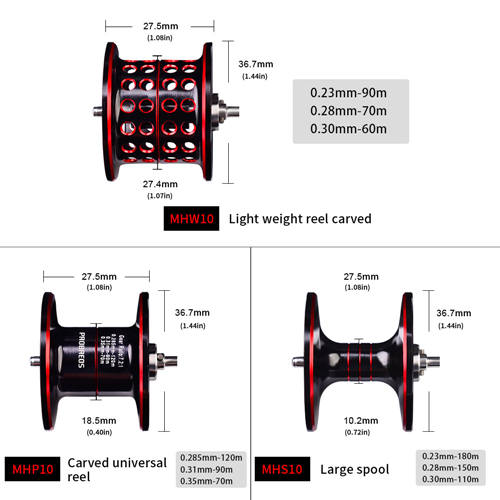 MH Red High Speed Baitcasting Reel Magnet Brake System Fishing Reels 10KG Max Drag Casting Fishing Reels Water Drop wheel