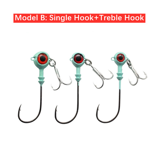 6g 7.5g 12g Jig head hook fishing hook lead head Jig lure hard bait soft worm jig hook for fishing