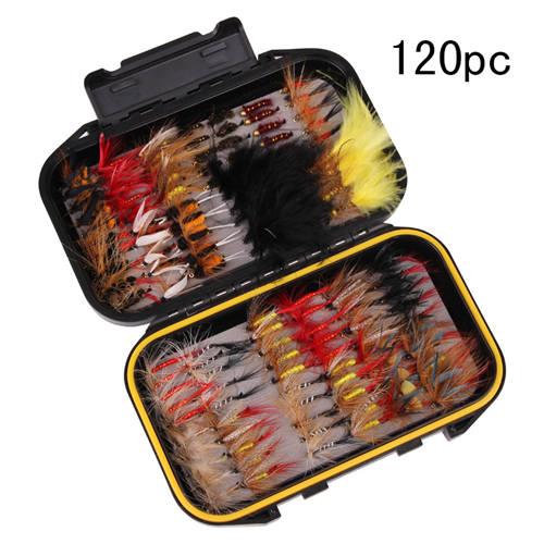 40pcs 72pcs 100pcs 120pcs Fly Fishing Lures Flying Butterfly Pesca Lure Box Set Flies Nymphs artificial fishing bait