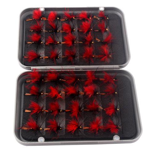  40pcs Fly Fishing Bait Lures Wholesale Insect Wet Dry Fishing Lure Butterfly Insects Salmon Flies