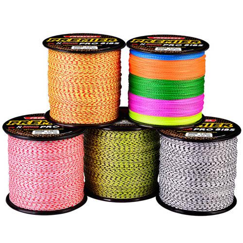  300M 8 Braided Stands 0.4#-40.0# 6LB-300LB Wholesale Multifilament PE Line Colourful PE Fishing Line