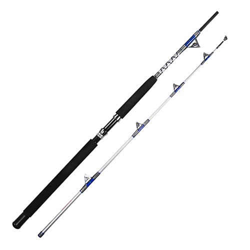 1.98M 2.1M Heavy Hard Power Fishing Pole Carbon Fiber Boat Fishing Rod Big Game Lure Fishing Trolling Rod