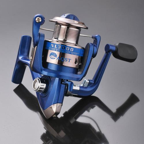 Full Plastic Spinning Reel NL Blue Color 1000 2000 3000 4000 5000 6000 Plastic Light Weight Freshwater Fishing Spinning Reels