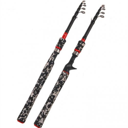 Camouflage Portable Telescopic Spinning Casting Spinning Rods