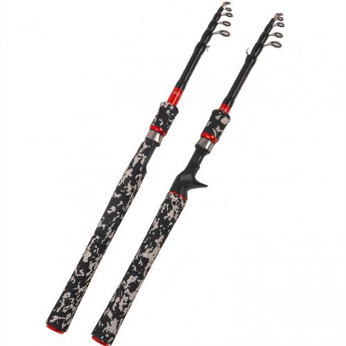 Camouflage Portable Telescopic Spinning Casting Spinning Rods