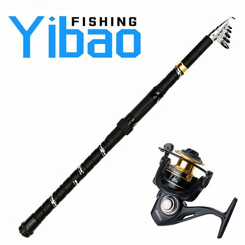 YIBAO Portable Rock Spinning Fishing Rod and Reel Combos TCF002