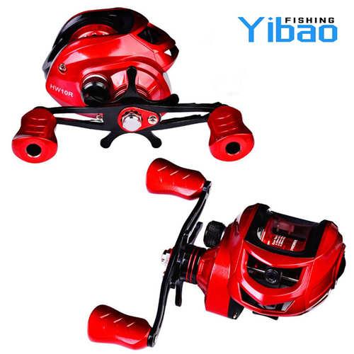 YIBAO HW10 Red Low Profile Baitcast Fishing Reels