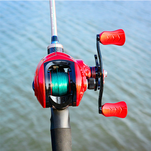 New red Color Bait Casting batcasting fishing reel