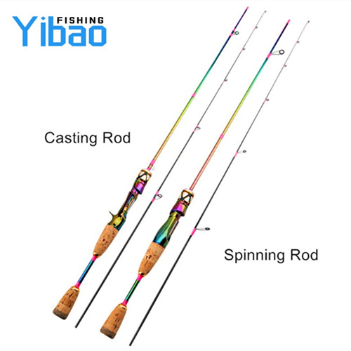 YIBAO Fishing 2 Pieces Ultralight UL Spinning Casting fishing Rods