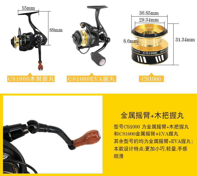 CS <a href=https://www.yibaofishing.com/cn/Spinning-Reels.html target='_blank'>spinning reel</a>s for saltwater fishing