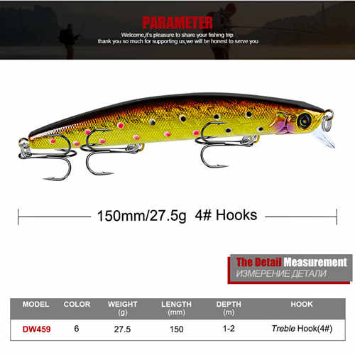 sinking minnow lure